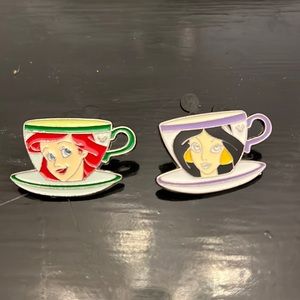 Disney Hidden Mickey Princess Tea Cup Pins